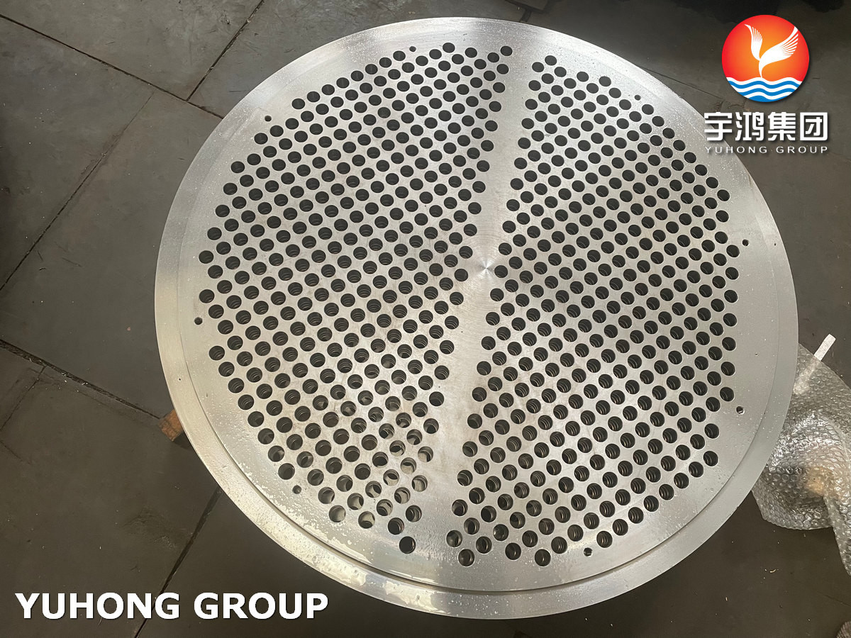 ASTM B171 UNS C70600 CuNi 90/10 Copper Alloy Tubesheet For Heat Exchanger