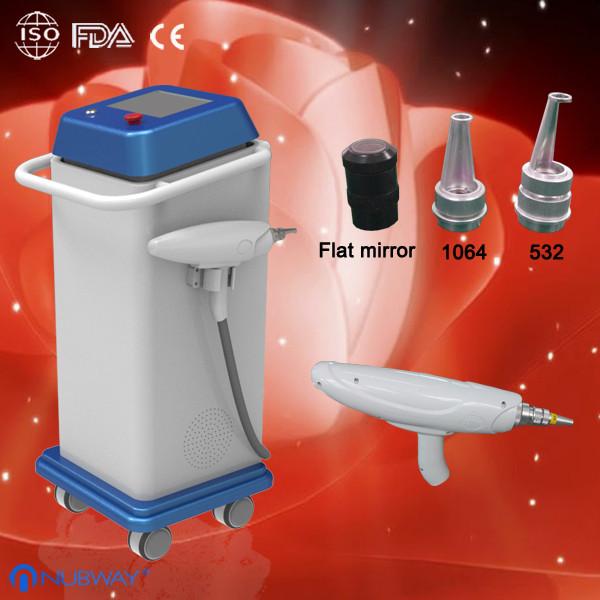 professional 1064nm&532nm 2014 new q switched nd yag laser tattoo removal