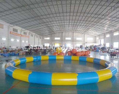 Round Inflatable PVC Swimming Pool , 3.5M*3.5M PVC Inflatable Pool For Beaches
