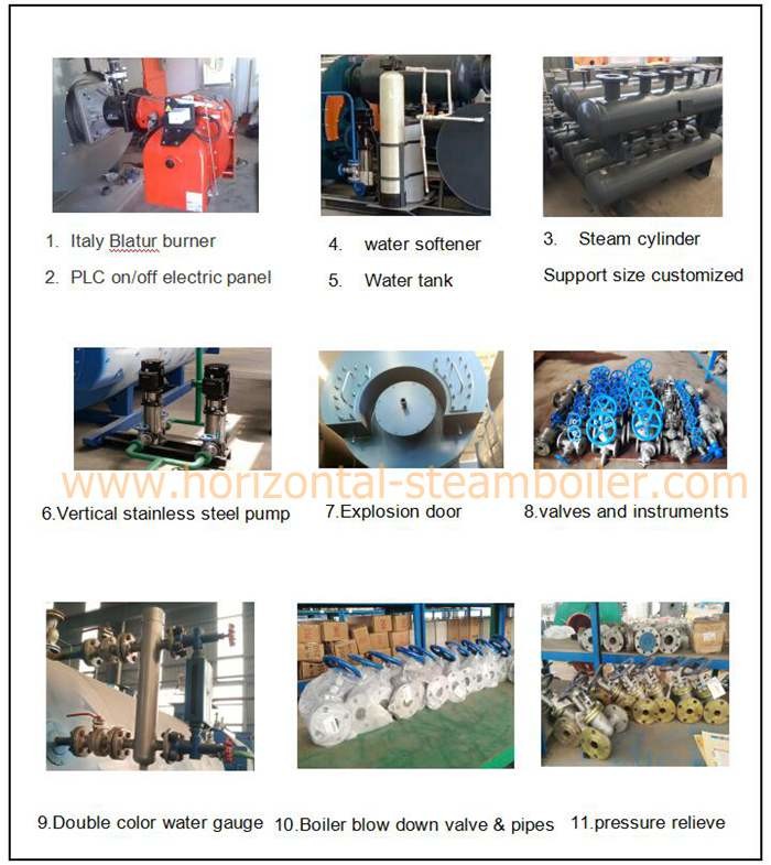 Skid Mounted Diesel Oil Fired Steam Boiler Gypsum Boiler For Milk Processing Plant