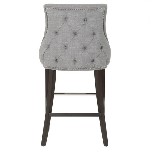 European Barstool /Bar Stool for Restaurant Furniture /Bedroom Set for Living Room/hotel , birch wood with linen fabric