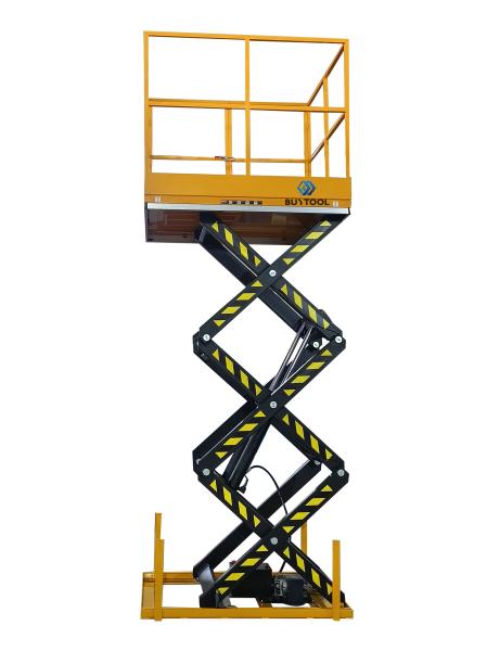 881lbs Electric Lift Work Table High Travel Lifts With Safety Handrail