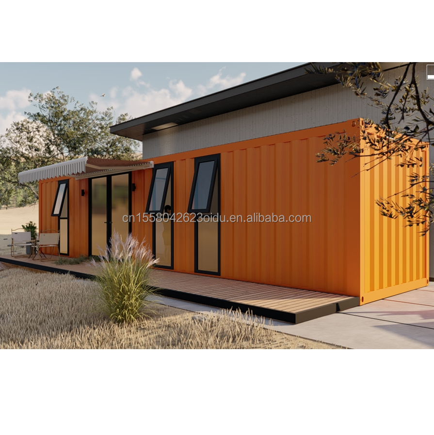 Galvanized Steel Square Tubes Main Structure Outdoor Modern Steel Modular Expandable 20ft/40ft Portable Container House