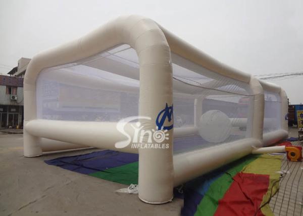 Adults energy challenge running inflatable obstacle tent with transparent balls