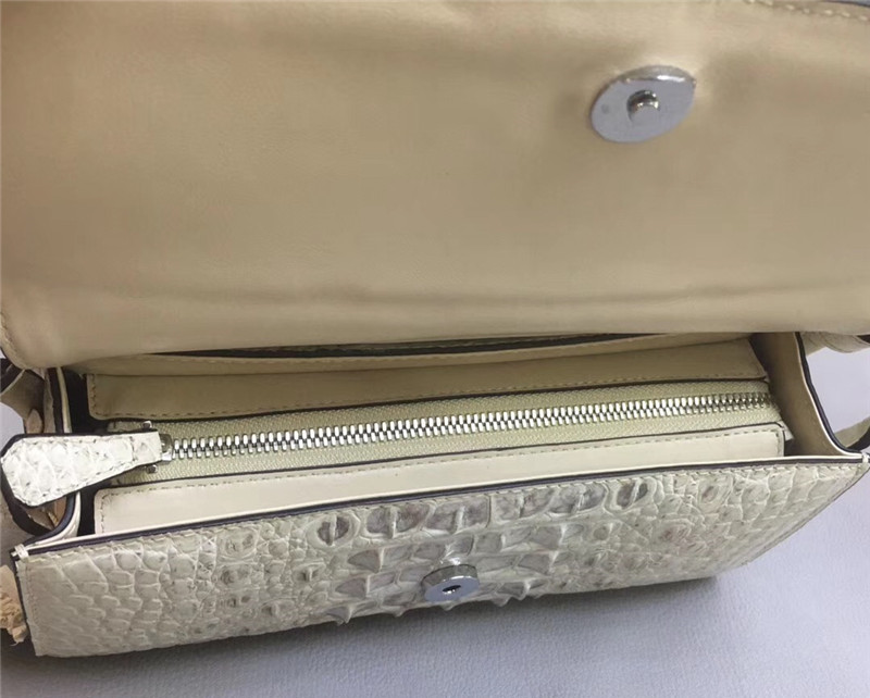 Genuine Crocodile Skin Lady Small Flap Purse Authentic Alligator Leather Women Sling Shoulder Bag Female Cross Body Bag