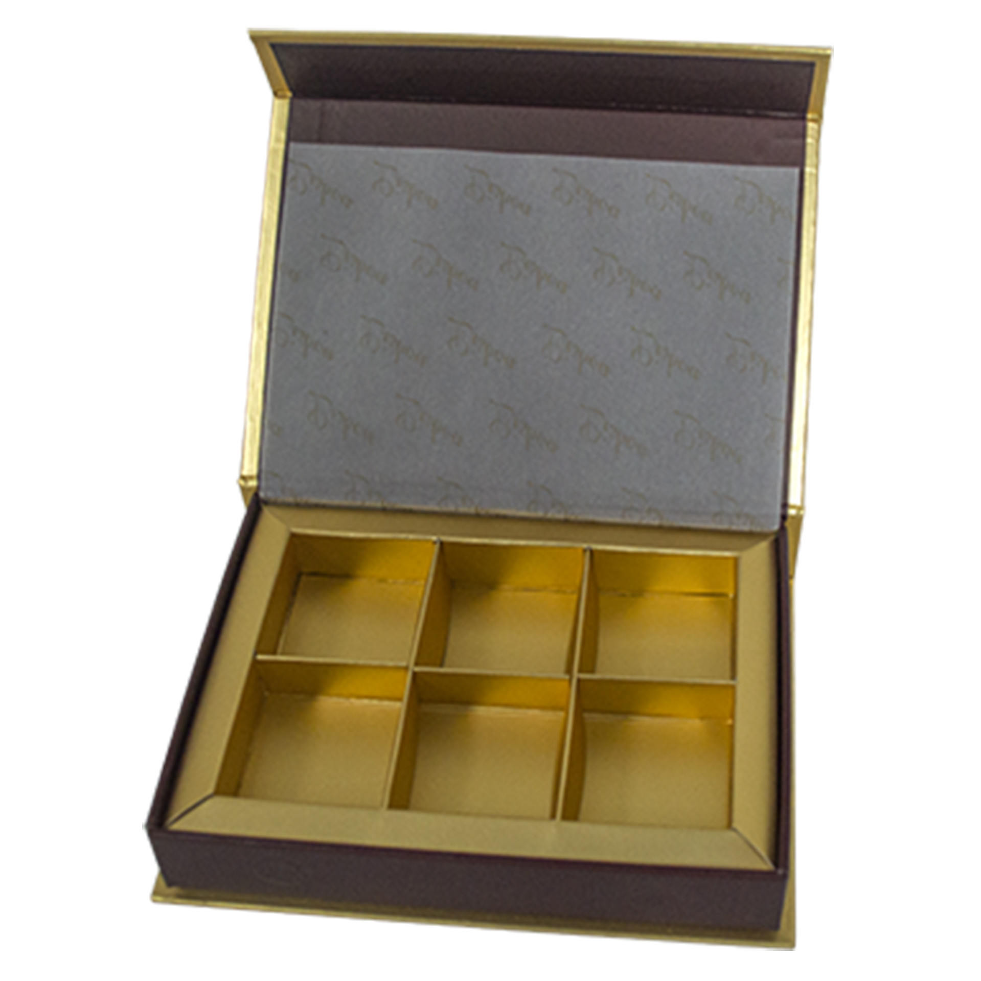 Rotatable Craft Rigid Food Gift Box Packaging CMYK Color Printing