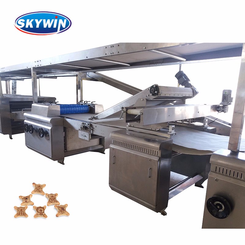 Stainless Steel 304 Bear Biscuit Making Line / Hard Biscuit Machine