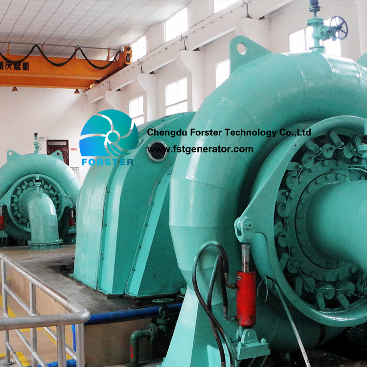 Thyristor Excitation Francis Turbine Generator 11.8m-30m Head Corrosion Resistance