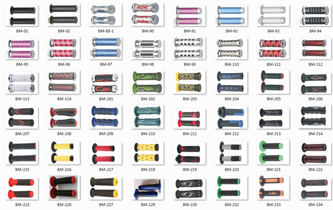 Custom Chopper Custom Motorcycle Grips , High Performance Chrome Motorcycle Parts