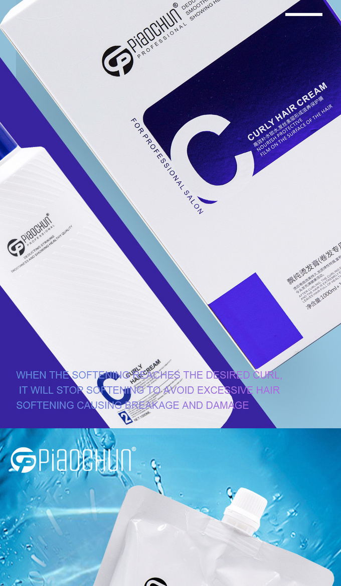 Afro Curly Perm Solution Anti Frizz Cream For Curly Hair Professional Salon Use