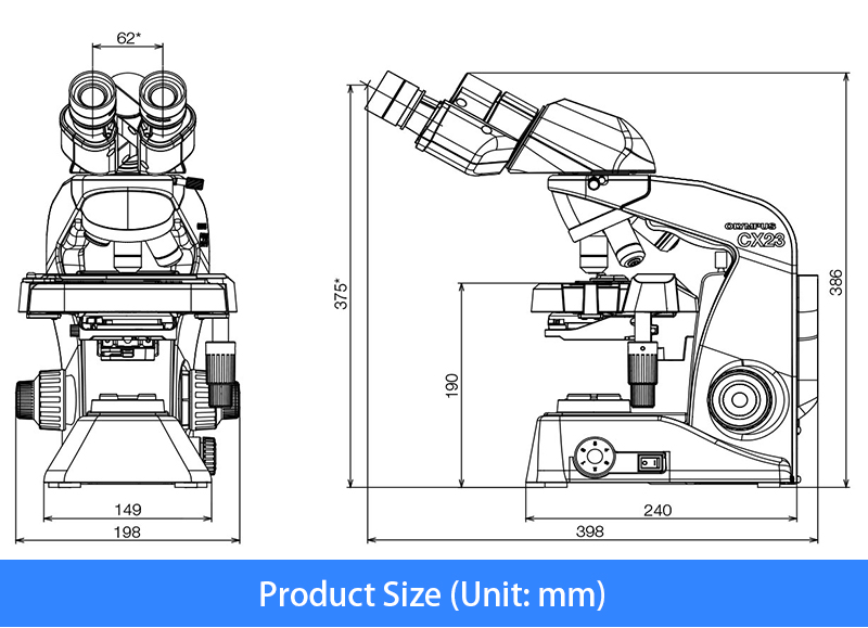 Quadruple Nosepiece A12.0736 Olympus Biological Microscope UIS2 Infintiry Optical System