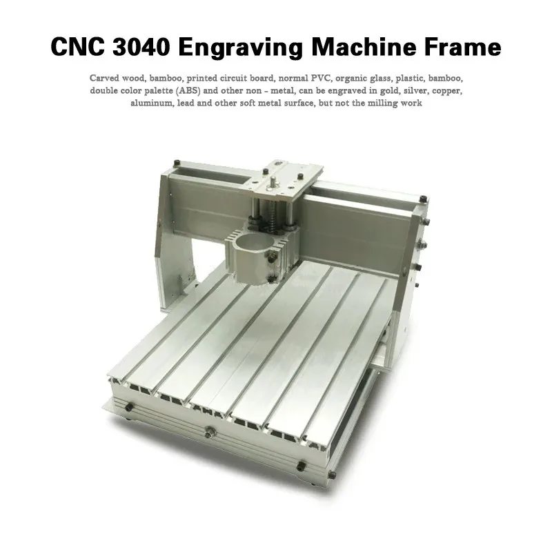 3040 CNC Engraver Machine Frame Kit With 300W DC Spindle Motor
