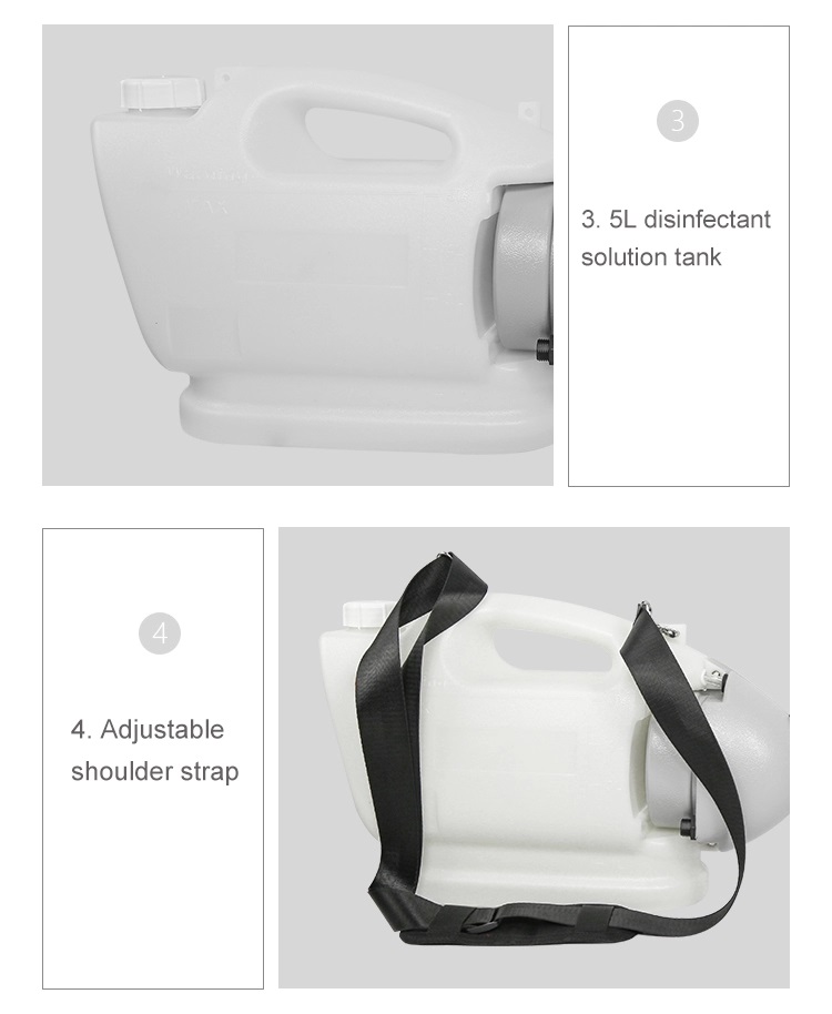 5L 800W Cold Fogging Agriculture Spray Machine Sanitizer