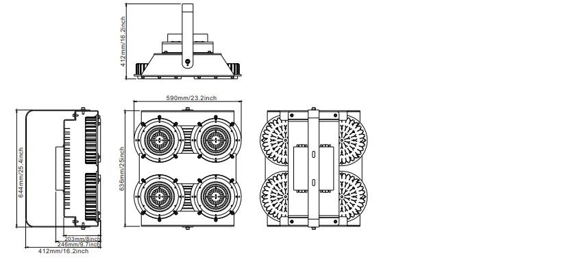 IP67 Explosion Proof LED Lights 150Im High Temperature 10-150W