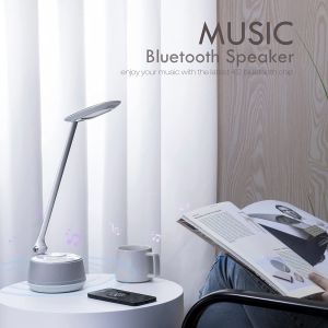 LED Desk lamp with Bluetooth Speaker, Bedside Table Lamp with USB Charging Port