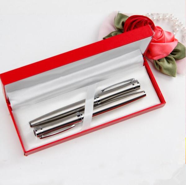 Good quality stainless steel metal pen silver metal roller ball pen with engrave