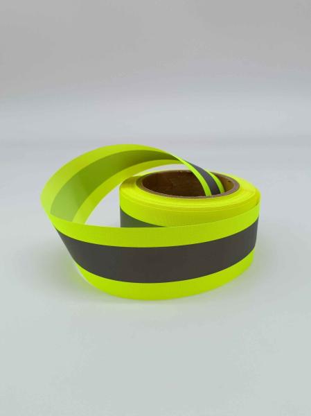 Safety Silver Reflective Webbing Ribbon Tape Trim Strip Sew On 25mm x 50meter