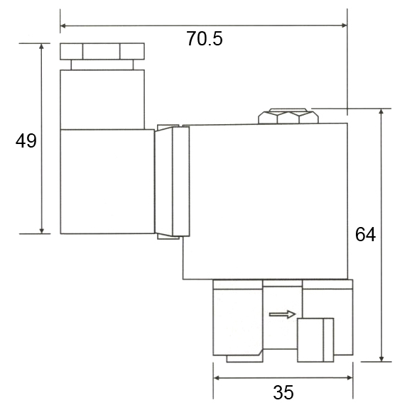 6609 CEME Type Brass Solenoid Valve G1/8'' 2-Way Normaly Closed 24V 110V 220V 0