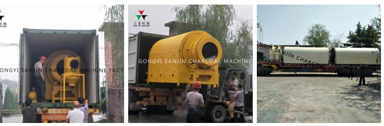 11kw Biomass Wastes Rotary Carbonization Furnace For Charcoal
