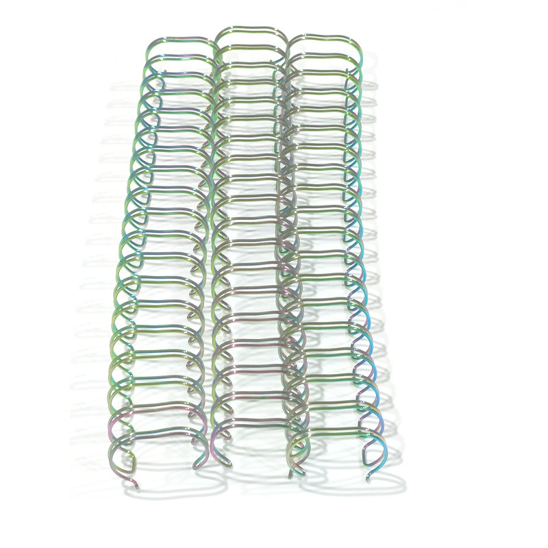 Rainbow Metal Spiral Coil , Electroplating Book Binding Wires