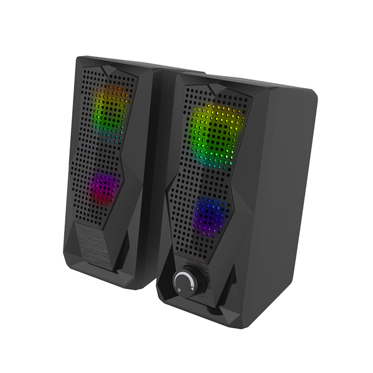 Portable USB Power 2.0 Laptop Woofer Speaker System With Active Mini Design And Plastic Construction