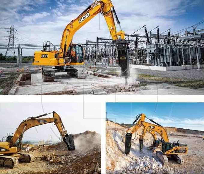 EB165 Hammer TOP Type Breaker for 30-45tons Excavator Rock Hydraulic Breaker 3