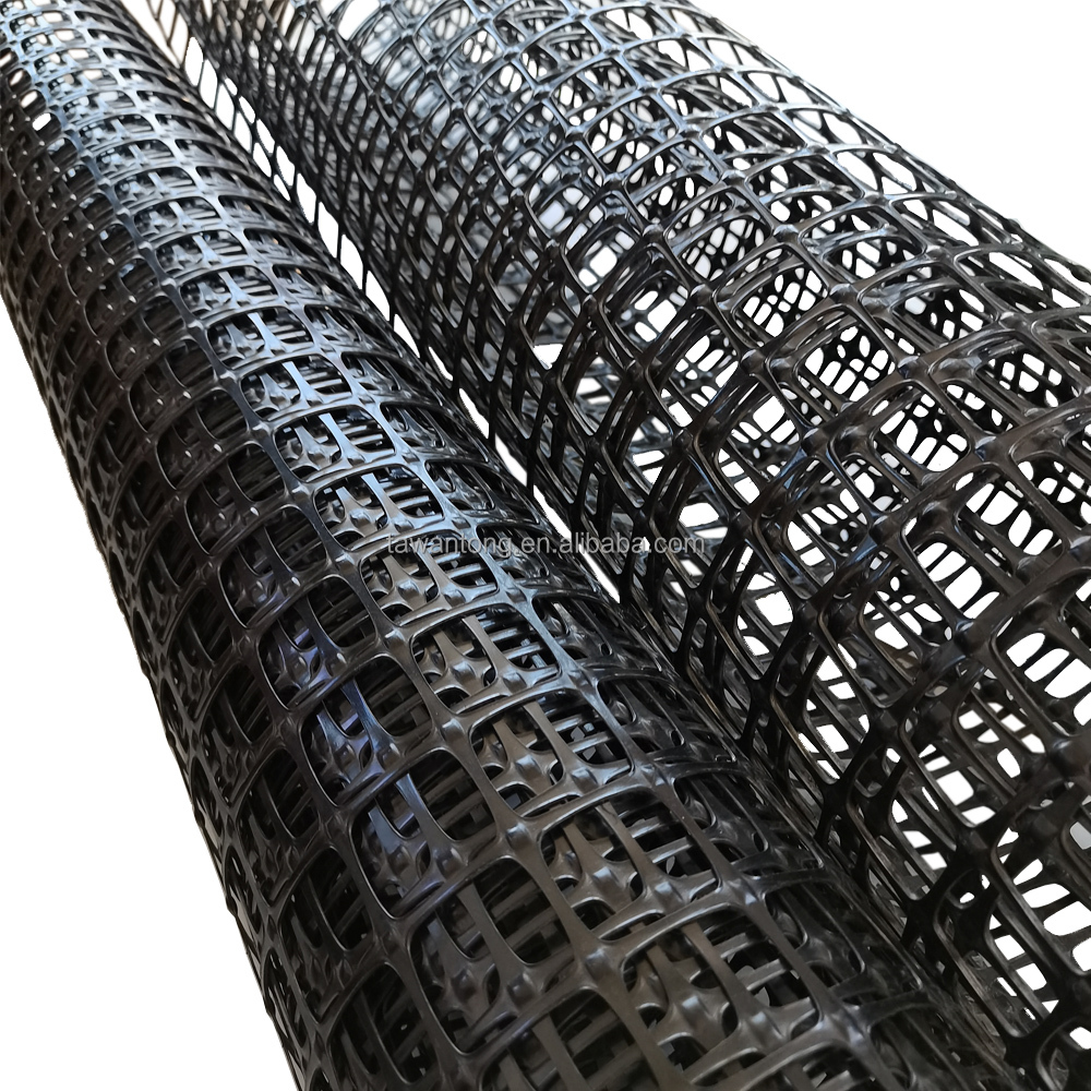 Tensile Strength 40/40kn Polypropylene Plastic Geogrid Biaxial PP Geogrid for Onsite Inspection