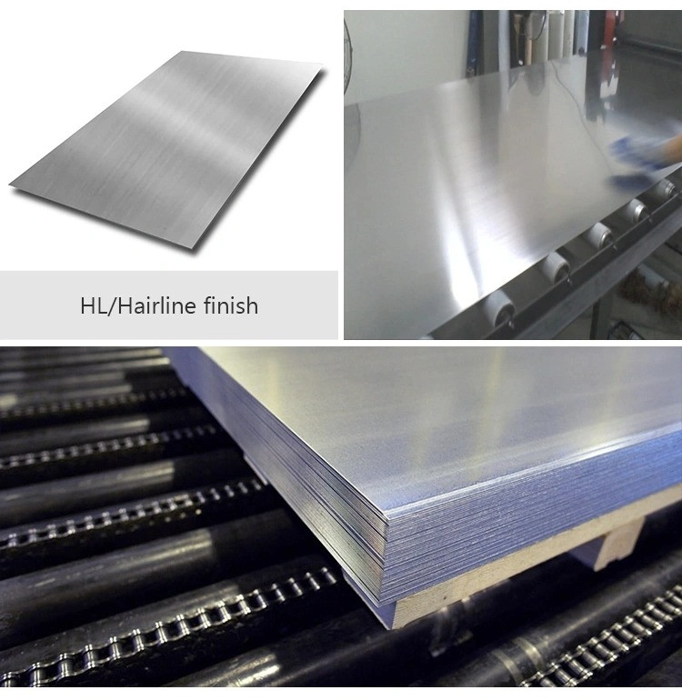 ASTM JIS SUS Stainless Steel Plate Sheet 2b Ba Hairline 6K 8K Mirror Finished