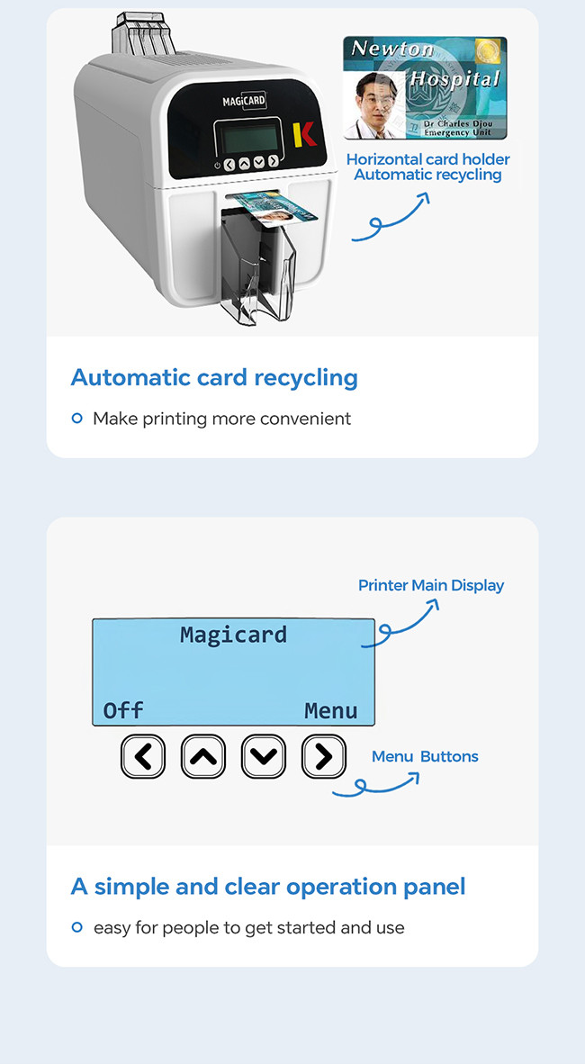Brand Warranty Card Printer ID Card Printing Machine 4.75kg / 10.47lbs Weight