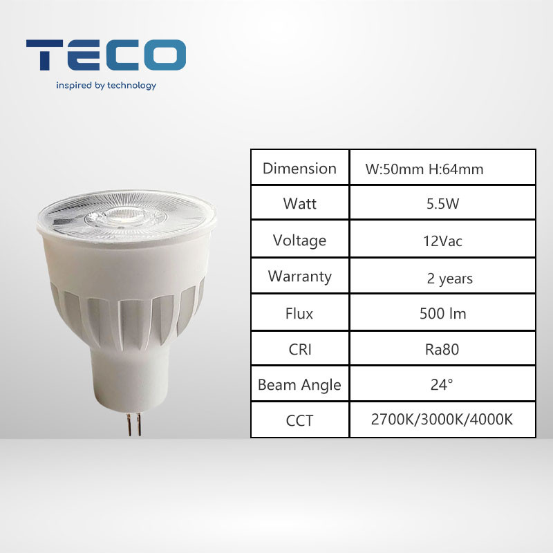 120V Warm White GU10 LED Spotlight Reflector Light Bulb for Home Lighting
