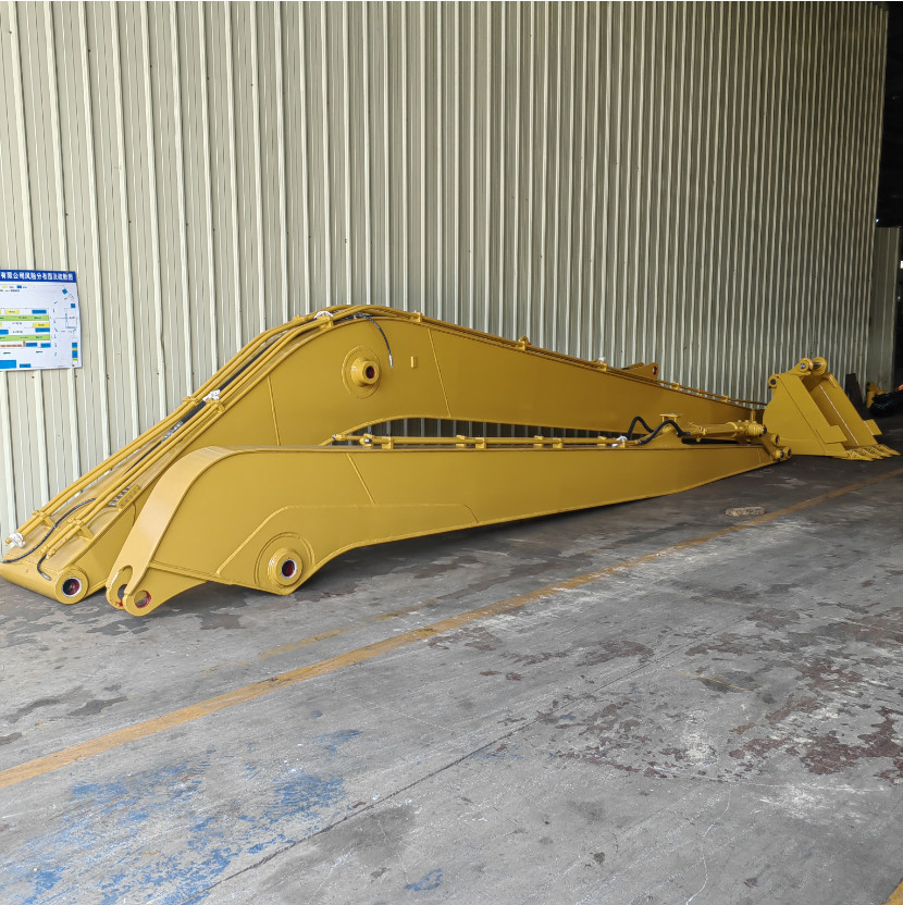 Excavator long reach Boom and arm for CAT323D2L 16m good toughness welding performance