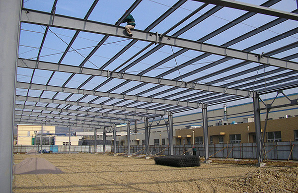 Welded H Section Prefab Steel Warehouse Buildings High Strength