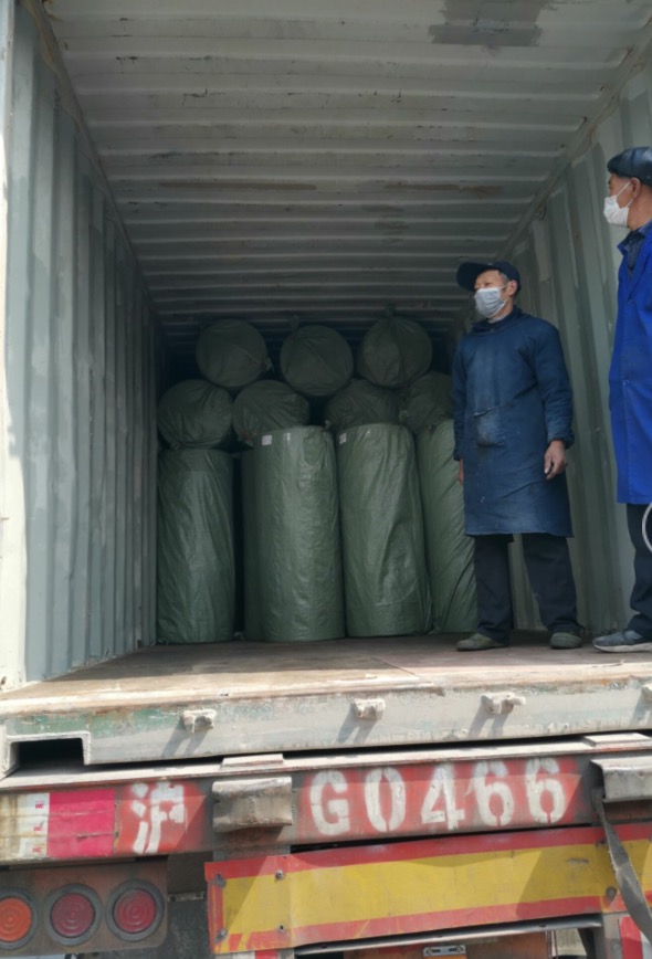 Printed GAOXIN Nonwoven Cloth Activated Carbon Fiber 100% Polyester Filter Fabric Lightweight 32-100g