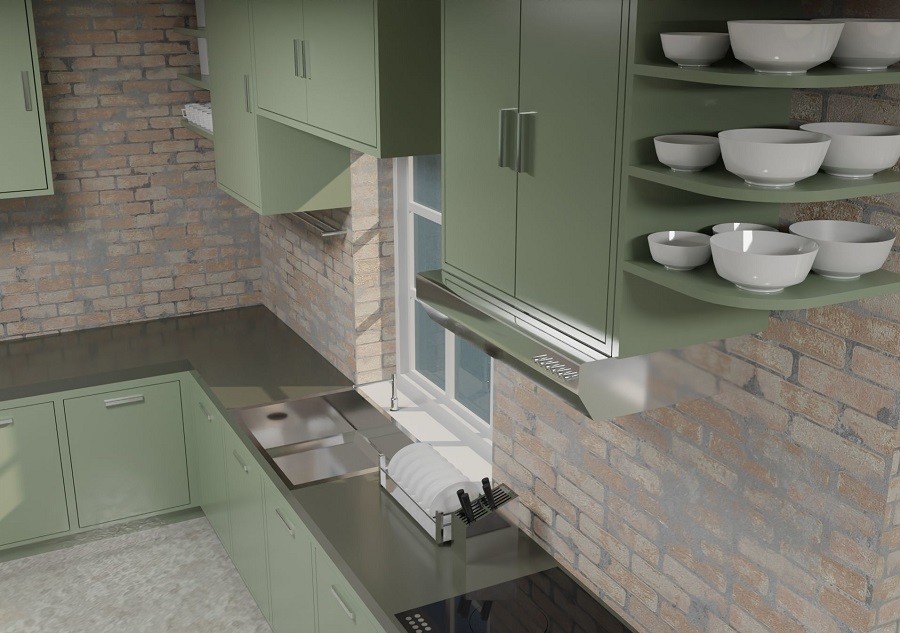 50cm Paint High Gloss Modern Modular Kitchen Cabinets Ss304 Sink High Glossy Finished
