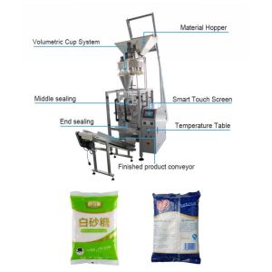  Multi Function Automatic Granule Packing Machine PLC Control For White Sugar Manufactures
