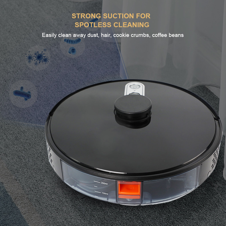 10000rpm Auto Floor Cleaning Smart Robot Vacuum Cleaner 2600mAh