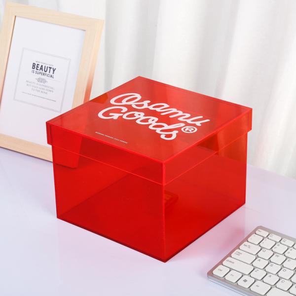 15x15x15cm Acrylic Storage Box Showcase With Secure Lid For Events Gifts