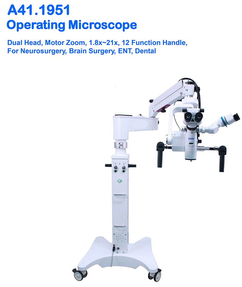 Dual Head Neurosurgery Brain Surgery ENT Operating Microscope
