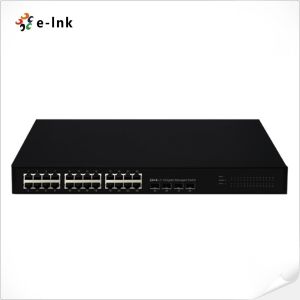  L3 Managed 24G + 4x1000M SFP Ethernet Switch Manufactures