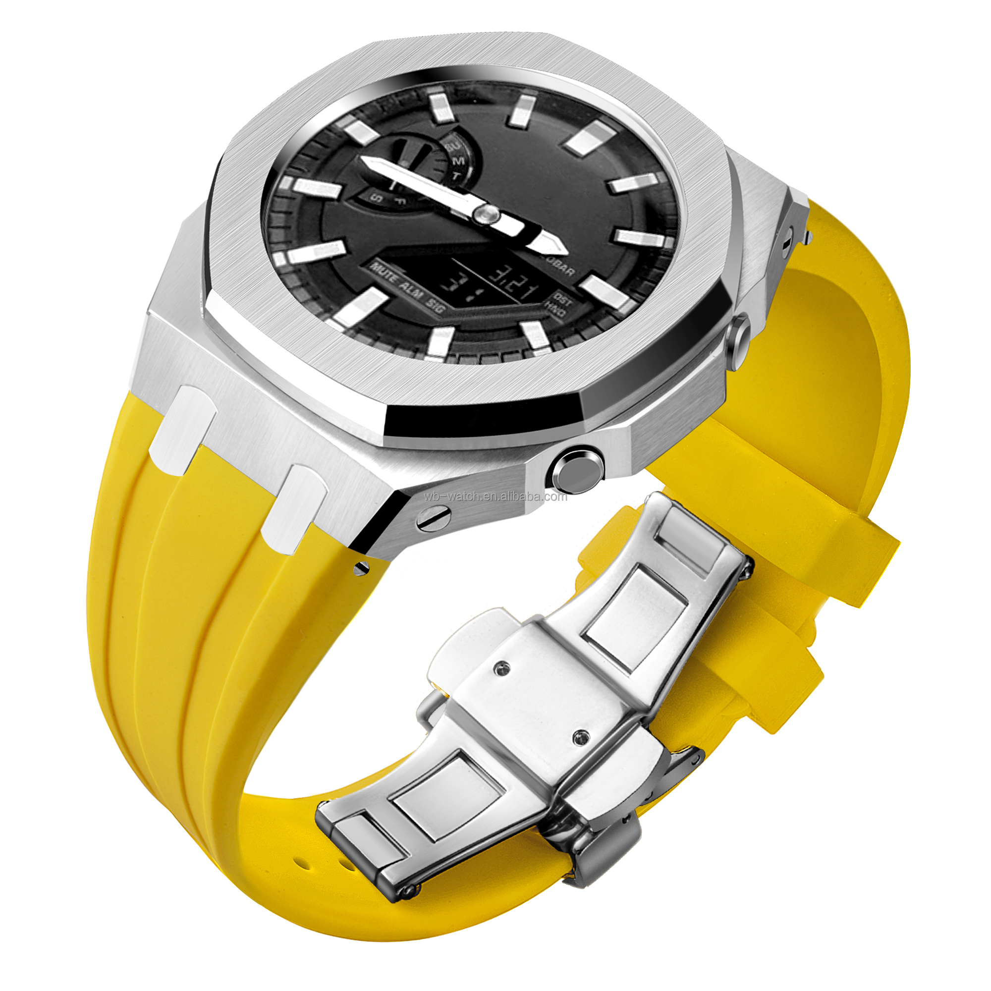 Ga2100 Mod Kit Stainless Steel Bezel Dial And Case Retrofit For Casio G Shock Ga 2110