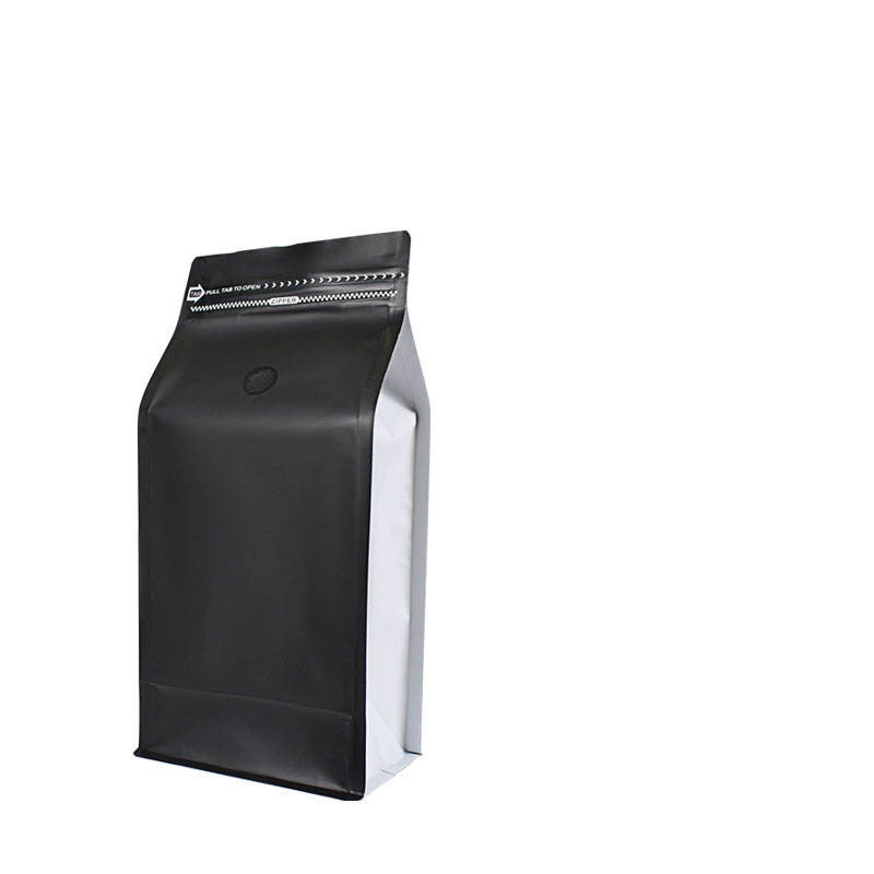 Custom Printed Resealable Packaging Aluminum Foil Flat Bottom Stand Up Pouch 1lb Coffee Bean Bag With One Way Valve