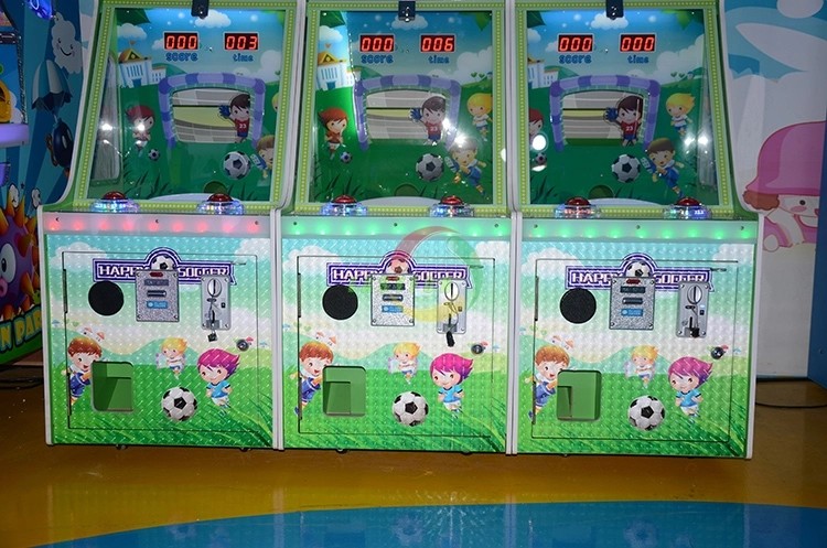 Ball Shooting Happy Baby Football Soccer Game Machine Coin Operated For Children