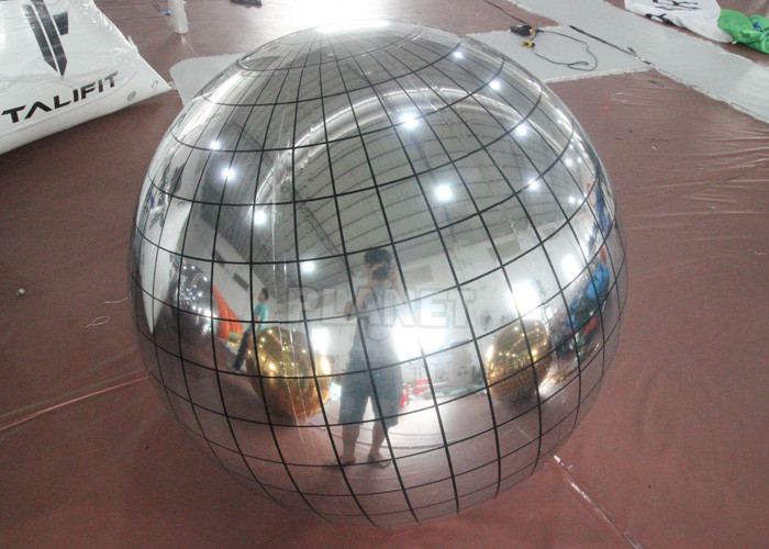 Giant Event Decoration PVC Floating Sphere Mirror Balloon Disco Shiny Inflatable Mirror Ball