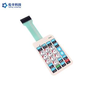 China Polyester LED Membrane Switch , Metal Dome Membrane Switch Keyboard on sale