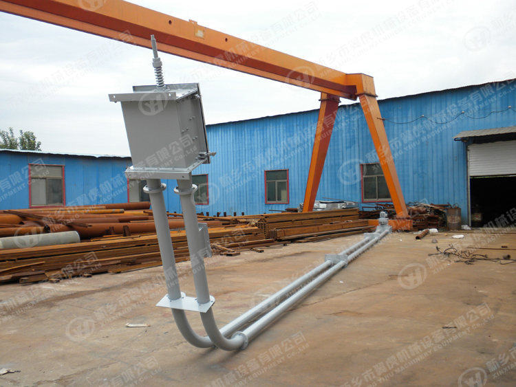 Chain Screw Tube Conveyor 0.4KW - 22KW Power 13-75 R/Min Rotating Speed