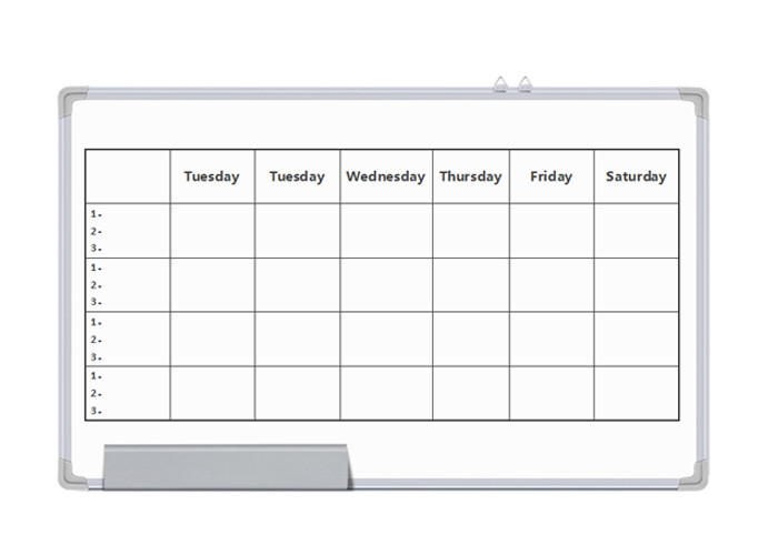 Silver Hanging Magnetic White Board , Small Magnetic Whiteboards Students