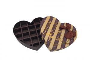 China Cardboard Chocolate Presentation Boxes / Heart Shaped Valentine Box Custom on sale