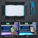 9990k Ra95 0-99% Brightness 120° Rgb Led Studio Light With Manual For Video