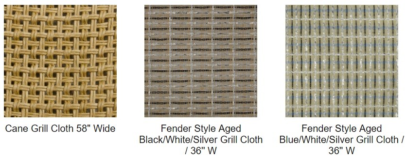 Guitar Speaker Cabinet Grill Cloth Silver/White with Blue Accent grill cloth fabric DIY repair speaker