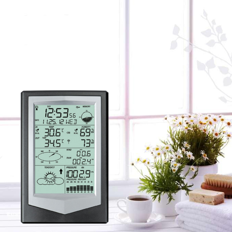 Customized Support OEM Data Downloadable Solar Weather Station For Outdoor Weight 1.8KG